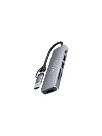 DAYTONA HC-13FL 5'Lİ USB Type-C DOCK/HUB (Giriş:USB Type-C => Çıkış:2*USB+SD+TF+PD)